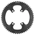 PLATEAU ROUTE 4BRA D.110 POUR SHIMANO ULTEGRA R8100/ DURA-ACE R9200/ 105 R7100 STRONGLIGHT DOUBLE 56DTS EXTERIEUR NOIR ALU 12V. POUR INTERIEUR 44DTS (PENSER A COMMANDER LE KIT INTRAVIS CORRESPONDANT)