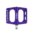 PEDAL MTB PLATEFORME DOWNHILL/BMX SWITCH FREERIDE ALUMINIUM CNC PURPLE THREAD 9/16 WITH PICOTS (PAIR) 100X90MM