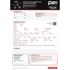 FORFAIT VELOX REMONTAGE POUR ROUE CASSEE - REPARATION / RAYONNAGE / MONTAGE JANTE RAYONS ECROUS A PARTIR DU MOYEU ORIGINE EXPEDIE (TRANSPORT RETOUR INCLUS)