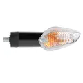 CLIGNOTANT MOTO ADAPTABLE HONDA 125 CBF 2009>, CBR R 2011> TRANSPARENT/NOIR AR DROIT OU AV DROIT (HOMOLOGUE CE) -SELECTION P2R