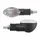 CLIGNOTANT UNIVERSEL REPLAY MINI OVALE A AMPOULE BA9S TRANSPARENT/NOIR (L 75mm / H 28mm / L 38mm) (PAIRE) **