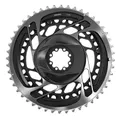 ROAD CHAINRING DIRECT MOUNT FOR SRAM OEM 48/35T INNER+OUTER RED 2X12-SPEED ALUMINIUM BLACK