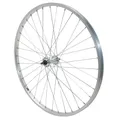 MTB WHEEL BRAKE SHOE 26" ALUMINIUM FRONT HUB ALUMINIUM AXLE PLEIN (SOLD WITH NUT 9X100) RIM 21C