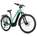 ELECTRIC BICYCLE/E-BIKE TREKKING BIKE 29 LEADER FOX DIXON 2026 WOMEN'S GREEN GLOSS 10-SPEED CUES MID-DRIVE MOTOR PANASONIC GX ULTIMATE 36-SPEED 95NM BATTERY 23AH (16,5'' - H43CM - SIZE S - FOR ADULT OF 158 cm TO 168 cm)