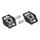 PEDAL GRAVEL/MTB PLATE NEWTON AUTOMATIQUE OR STANDARD ALUMINIUM CNC BLACK 102 X 73 mm BEARING OF THE (COMPATIBLE SHIMANO SPD) (PAIR)