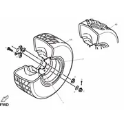 Roue arrière
