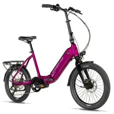 ELECTRIC BICYCLE/E-BIKE PLIANT CITY 20 LEADER FOX URBY 2026 UNISEX PURPLE 8-SPEED MID-DRIVE MOTOR BAFANG M420 36-SPEED 80NM BATTERY 16AH