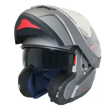 CASQUE MODULABLE MT HELMETS ATOM SV DOUBLE ECRANS UNI TITANE MAT XS