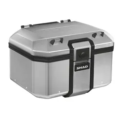 TOP CASE SHAD TR48 TERRA 48L ALUMINIUM WITH LOCK SYSTEM - CAPACITY 2 CASQUES 1 OPEN-FACE + 1 FULL-FACE (PLATE SOLD SEPAREMMENT) (D0TR48100)