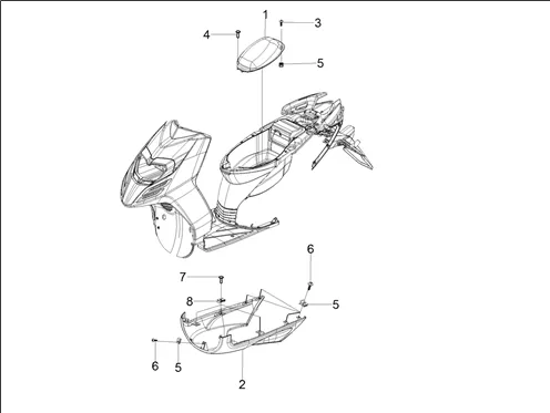 Helmet carrier cover-spoiler