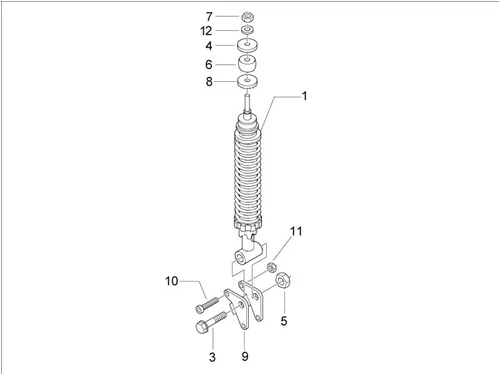 Suspension arrière - Amortisseur/s