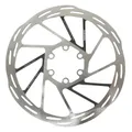 BRAKE DISC ROAD/GRAVEL 6 HOLES SRAM PACELINE RT-PLN-A2 160 mm SILVER/BLACK WITH NUT (BORD ARRONDI) -THICKNESS 1.8 mm