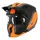 HELMET TRIAL MT HELMETS STREETFIGHTER SV S TWIN C4 MATTE BLACK/ORANGE FLUORESCENT S SINGLE VISOR TRANSPARENT CONVERTIBLE WITH CHIN BAR REMOVABLE (SUPPLIED WITH ONE SCREEN ADDITIONAL MIRROR) (ECE 22.06)