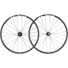 ROUES MTB DISC 29" SHIMANO MT501 BOOST CENTERLOCK FRONT+REAR 12-SPEED MICROSPLINE BLACK TYRE THRU AXLE 12/148 AND 15/110 (SOLD AS A PAIR) (WORKSHOP FITTING) RIM 24C