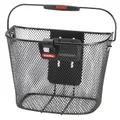FRONT BASKET STEEL NID ABEILLE KLICKFIX 16L WITH ANSE MOUNTING KIT ON HANDLEBAR AND CLIP FOR LIGHT (36X26X25CM) WITH PLATINE PLASTIC (SUPPLIED WITHOUT MOUNTING KIT)