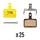 PLAQUETTE DE FREIN VTT SHIMANO DEORE M515,M486,M485,M575,M395 (SWISSSTOP ORGANIC - DISC 15RS) (VENDU PAR 25) - COMPATIBLE VAE