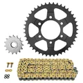 KIT CHAINE ADAPTABLE KAWASAKI 1000 KLZ VERSYS 2012>2018, KLZ VERSYS SE 2019>, KLZ VERSYS S 2022> 525 15x43 (DIAM COURONNE 80/104/10.5) (DEMULTIPLICATION ORIGINE) -AFAM