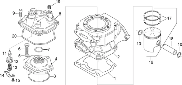 Cylindre - cul - piston