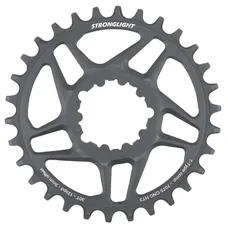 MTB CHAINRING DIRECT MOUNT FOR SRAM X01-XX1 STRONGLIGHT SINGLE ALUMINIUM BLACK 30T - OFFSET 3 mm 12-SPEED