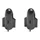 CAP OF VALVE SCOOTER/MOPED REPLAY VS ROCKET ALUMINIUM BLACK (PAIR)