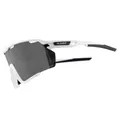 CYCLING GLASSES ADULT GIST NOVA MONTURE WHITE VERRE FUME POLYCARBONATE (PROTECTOR 100% CONTRE UVA, UVB, UVC AND LUMIERE BLEUE) COMPATIBLE CLIP VERRES CORRECTEURS REF 225388
