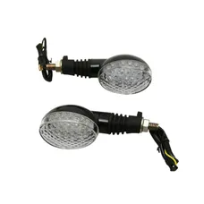 CLIGNOTANT MOTO AVOC ISUMI 18 LEDS BASE ABS TRANSPARENT/NOIR (L 110mm / H 43mm / L 54mm) (HOMOLOGUE ECE) (PAIRE)