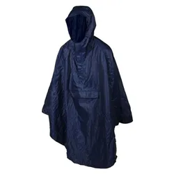PONCHO / CAPE ANTI PLUIE ADULTE P2R L/XL BLEU MARINE WATERPROOF AVEC CAPUCHE - TAILLE 1.76 à 1.82m