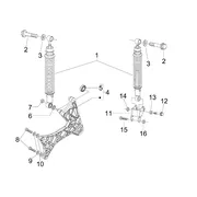 Suspension arrière - Amortisseur/s 