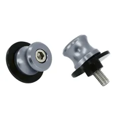 DIABOLO MOTO M8 ALU ANODISE TITANE (PAIRE) -AVOC