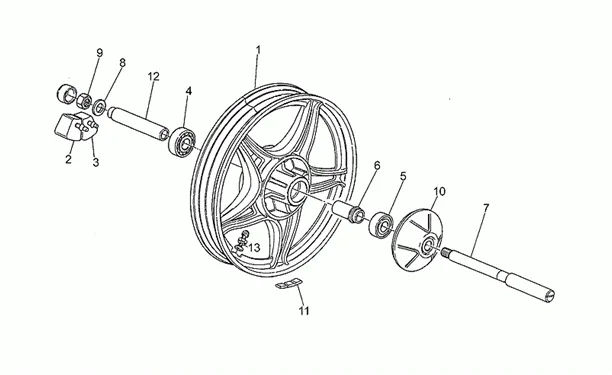 Roue arrière
